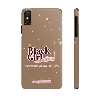 Black Girls Scribes | Slim Phone Cases | Brown