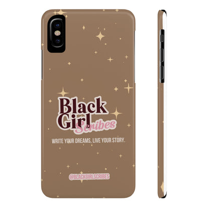 Black Girls Scribes | Slim Phone Cases | Brown