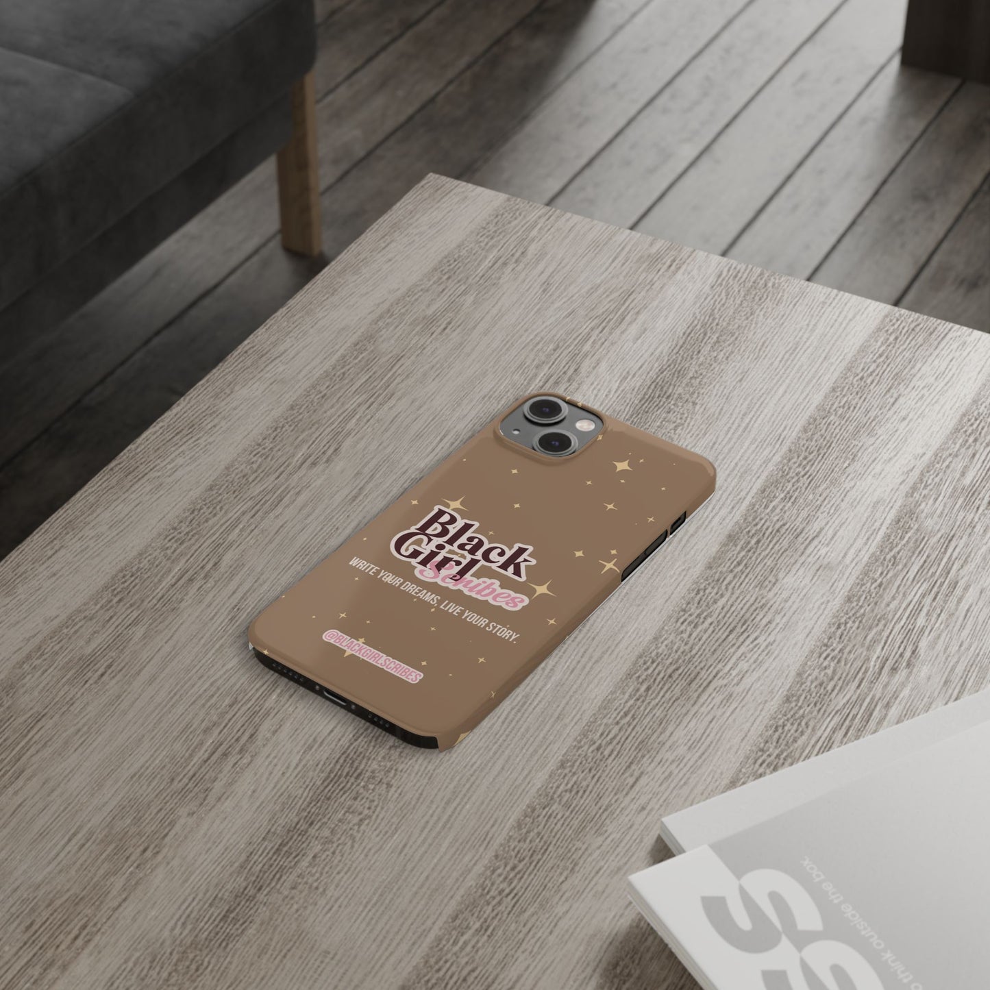 Black Girls Scribes | Slim Phone Cases | Brown