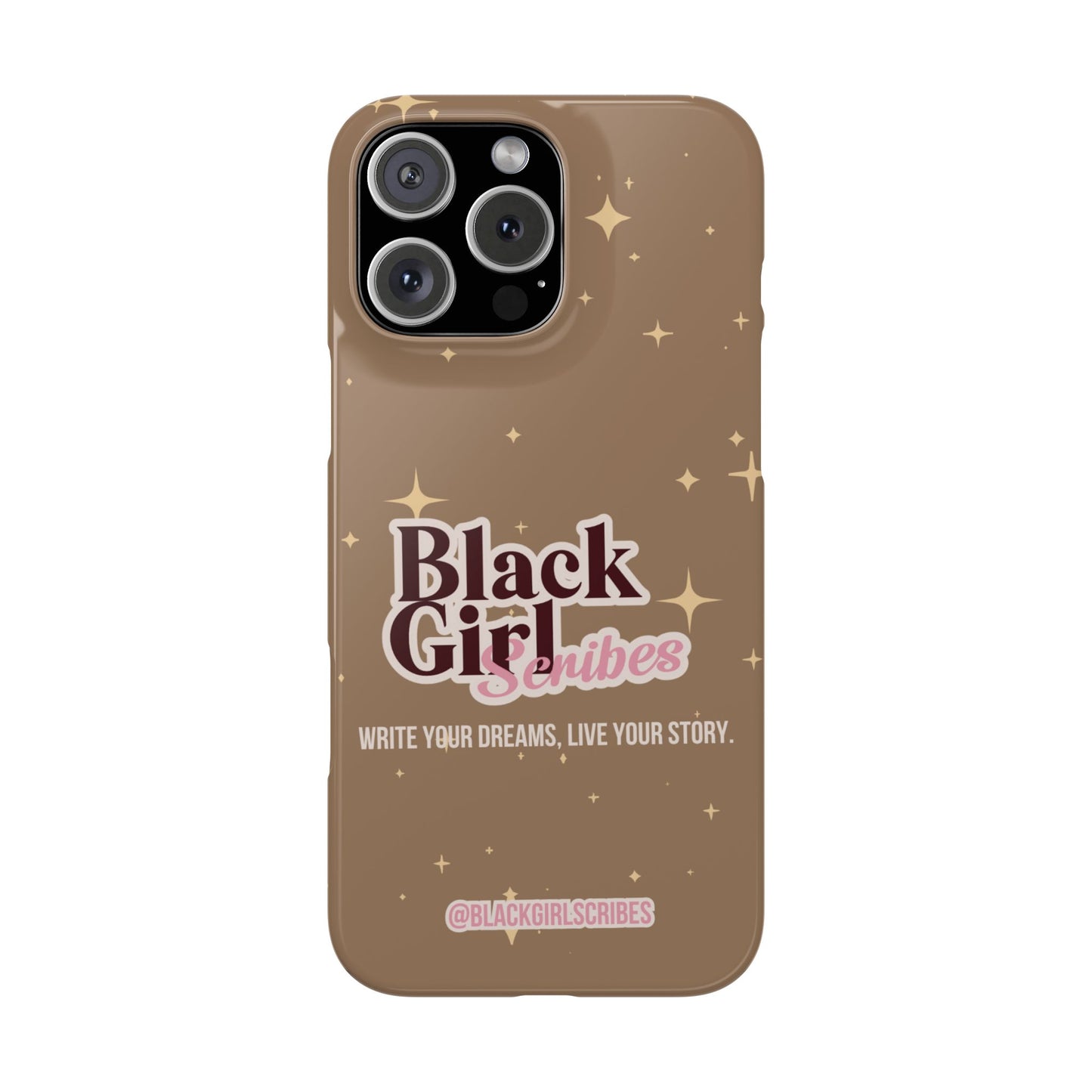 Black Girls Scribes | Slim Phone Cases | Brown