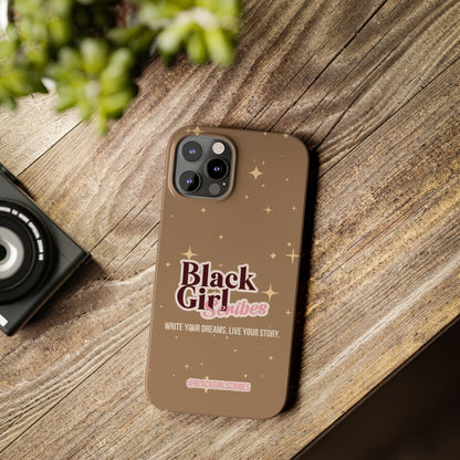 Black Girls Scribes | Slim Phone Cases | Brown