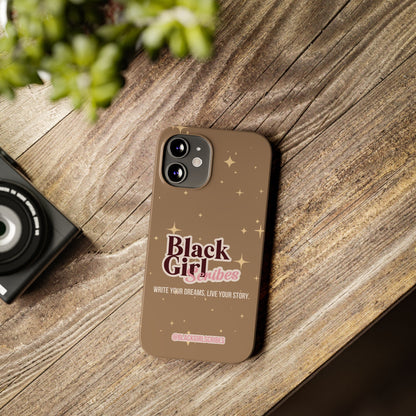 Black Girls Scribes | Slim Phone Cases | Brown