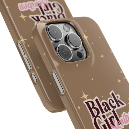 Black Girls Scribes | Slim Phone Cases | Brown