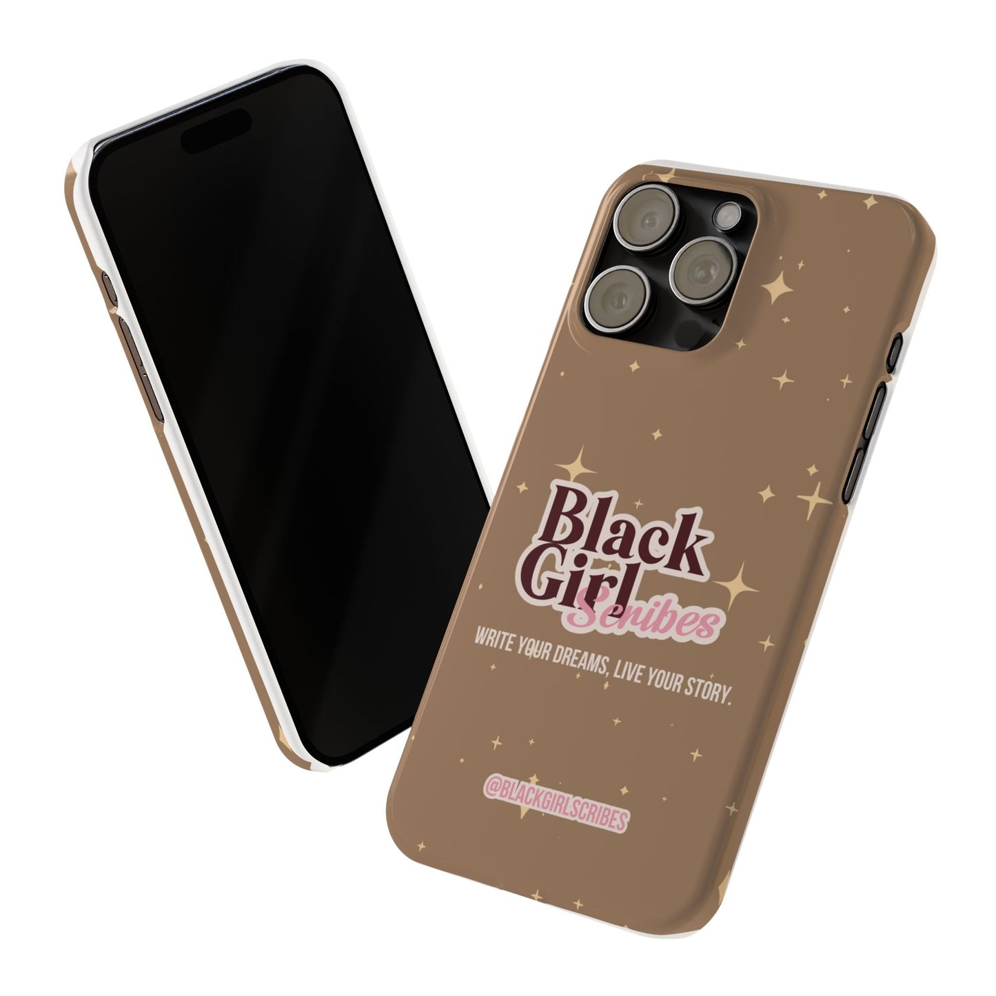 Black Girls Scribes | Slim Phone Cases | Brown