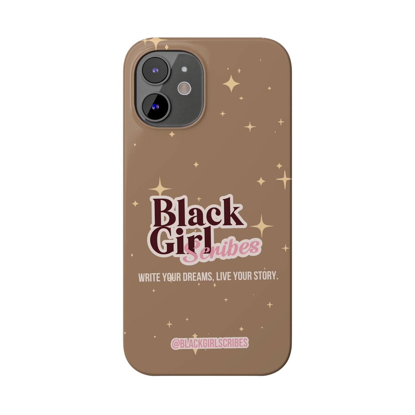 Black Girls Scribes | Slim Phone Cases | Brown