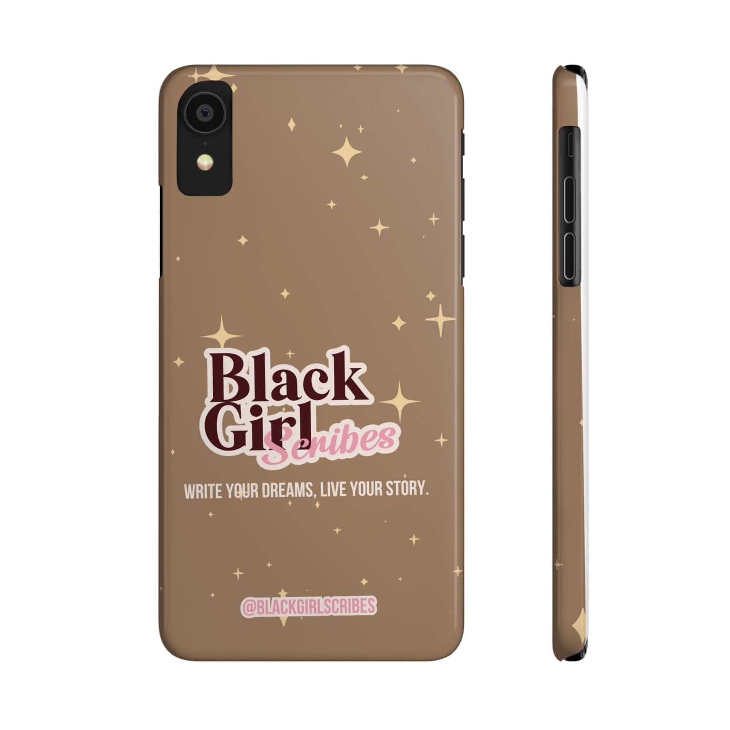 Black Girls Scribes | Slim Phone Cases | Brown