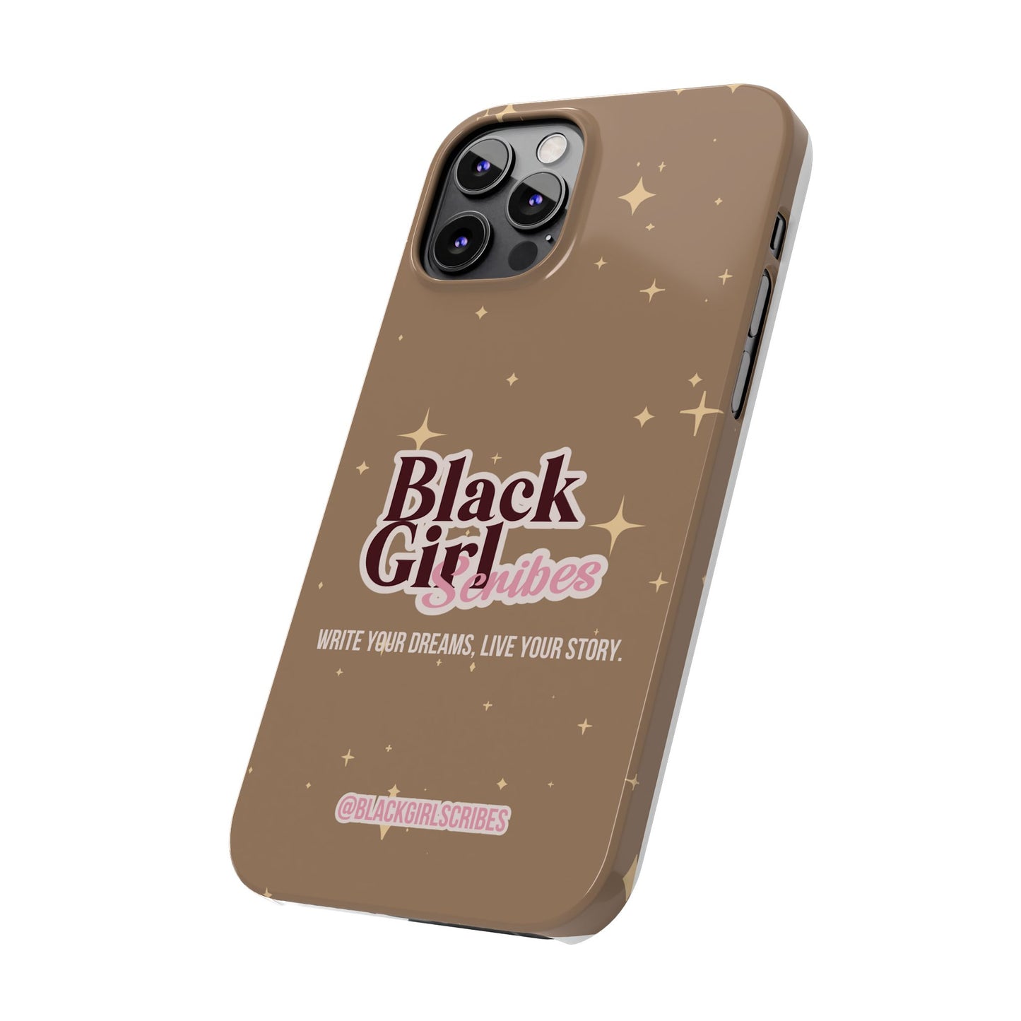 Black Girls Scribes | Slim Phone Cases | Brown