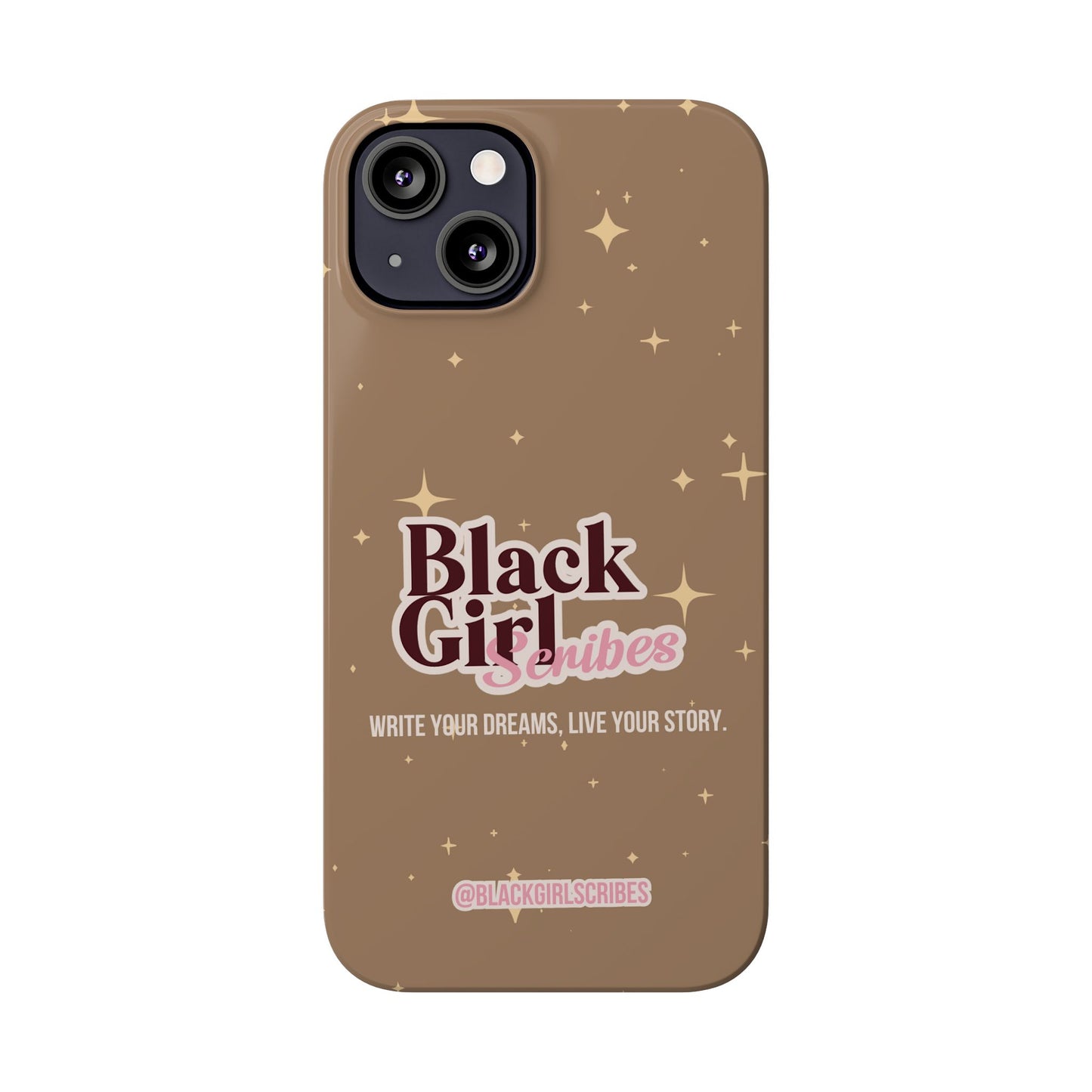 Black Girls Scribes | Slim Phone Cases | Brown