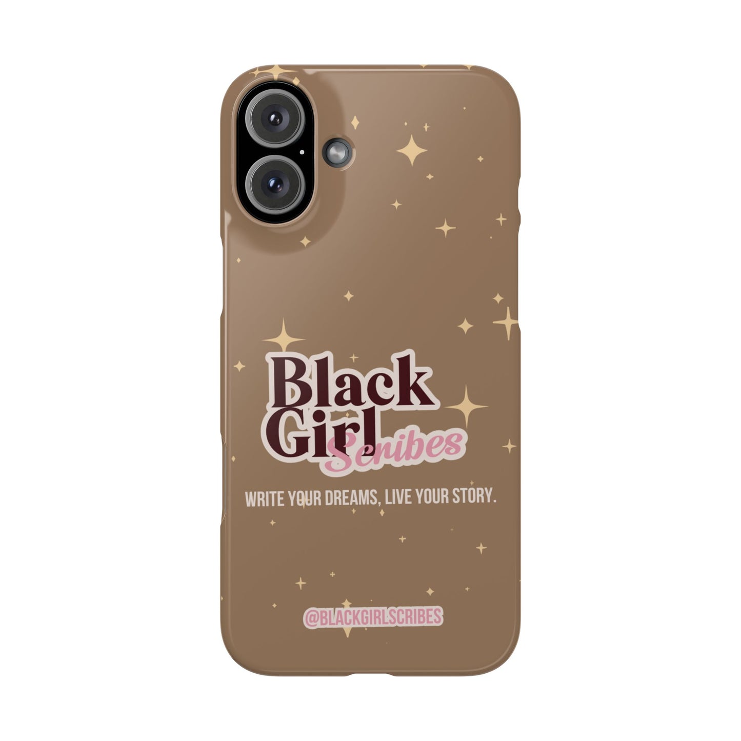 Black Girls Scribes | Slim Phone Cases | Brown