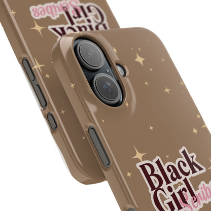 Black Girls Scribes | Slim Phone Cases | Brown