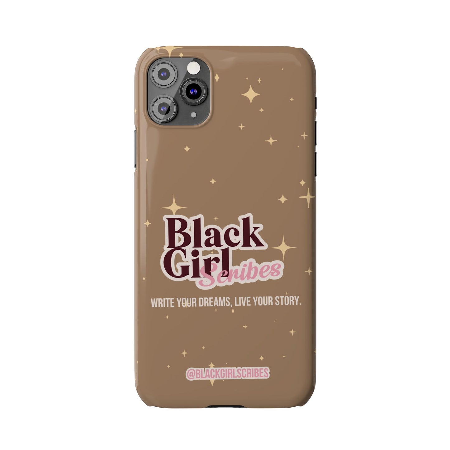 Black Girls Scribes | Slim Phone Cases | Brown