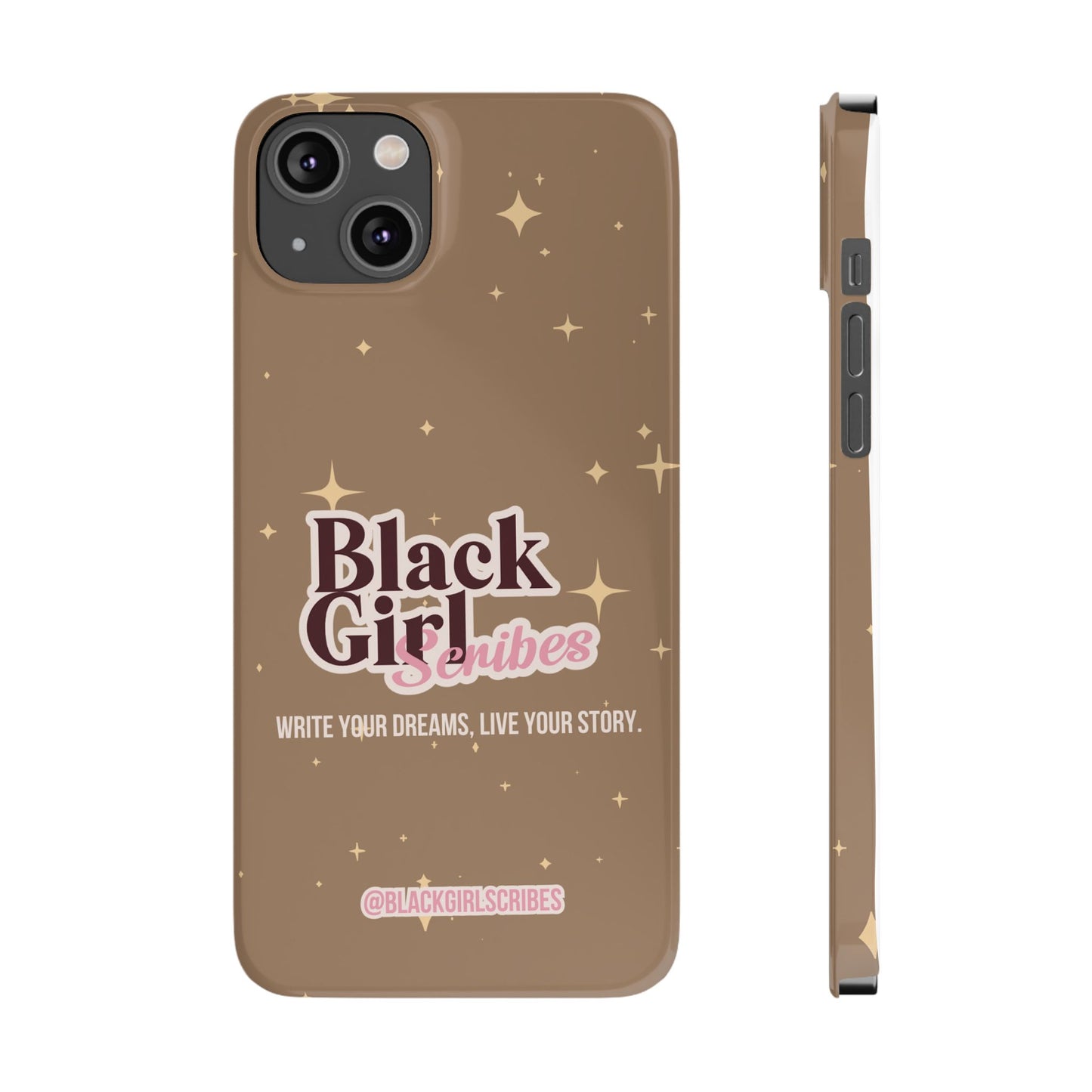 Black Girls Scribes | Slim Phone Cases | Brown