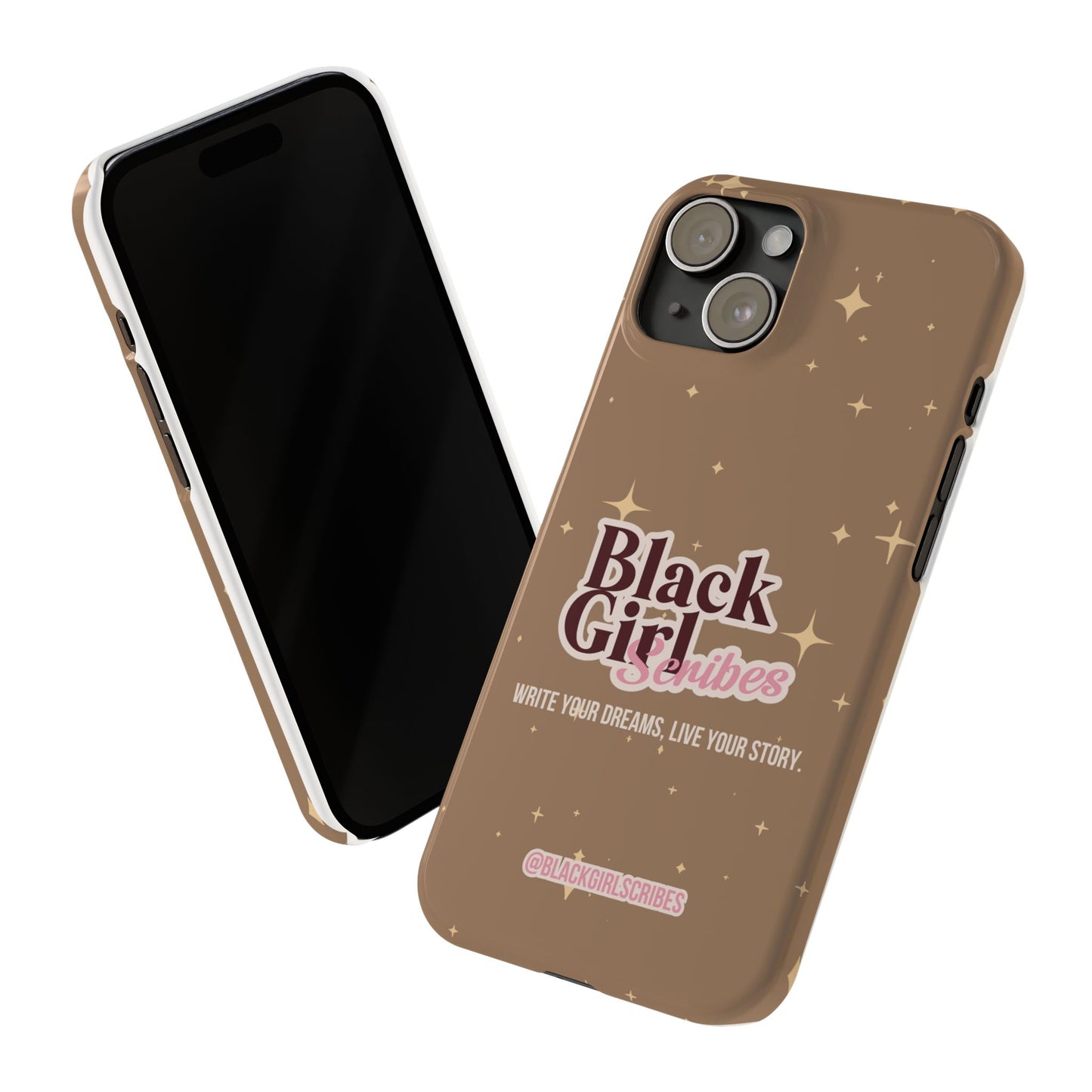 Black Girls Scribes | Slim Phone Cases | Brown