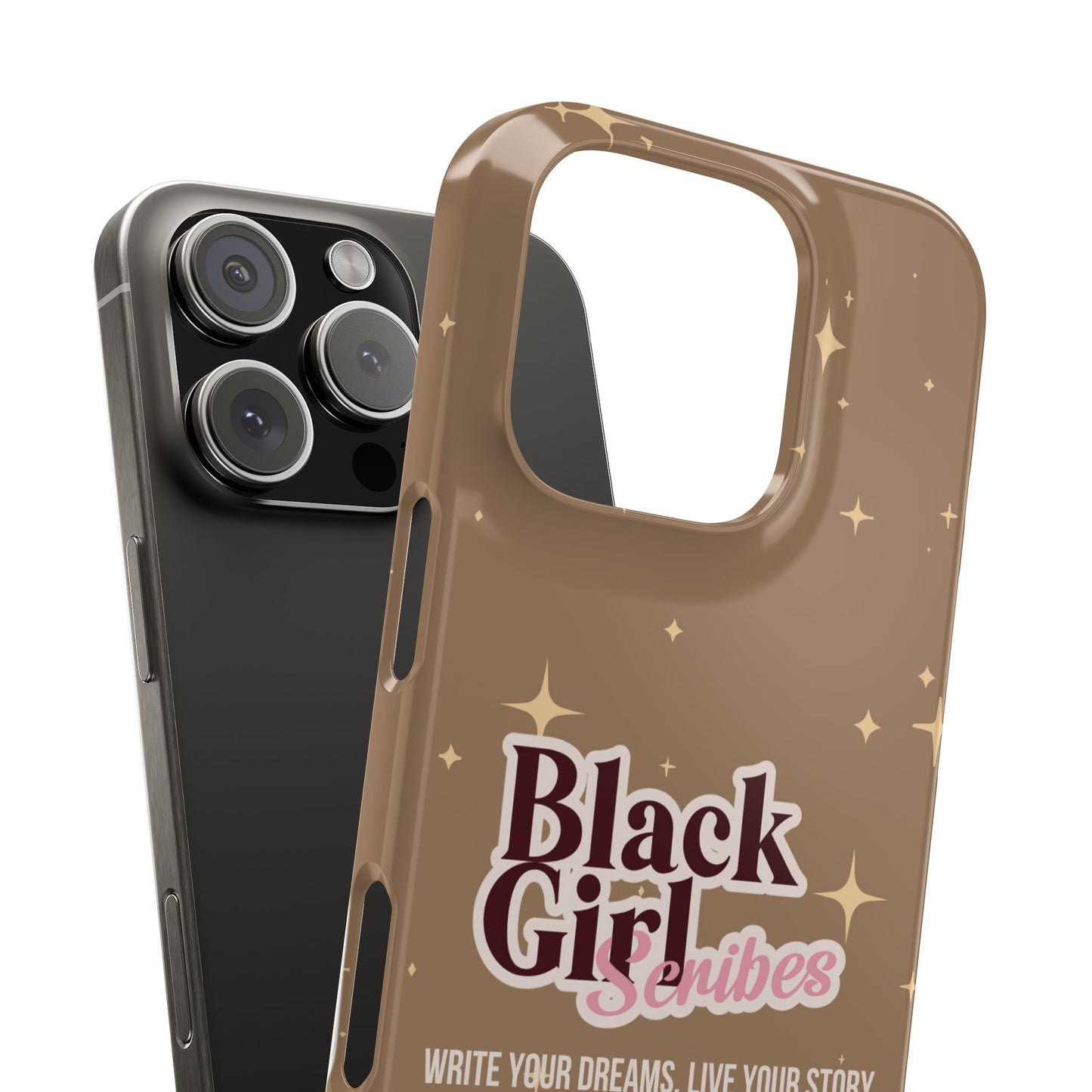 Black Girls Scribes | Slim Phone Cases | Brown