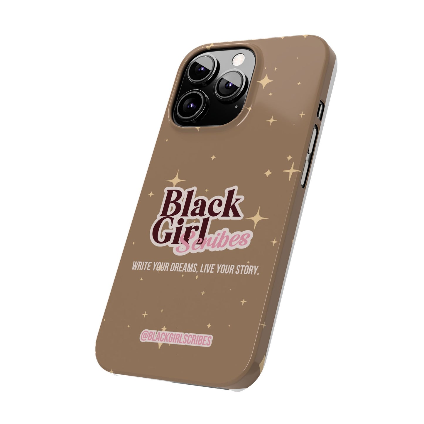 Black Girls Scribes | Slim Phone Cases | Brown