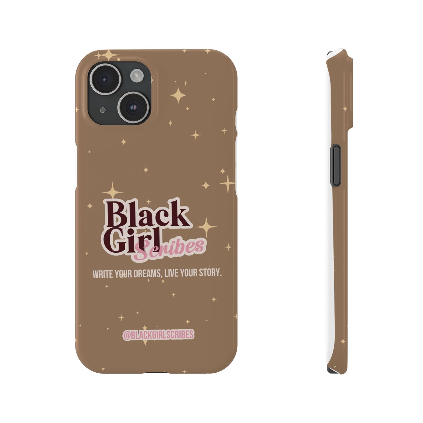 Black Girls Scribes | Slim Phone Cases | Brown