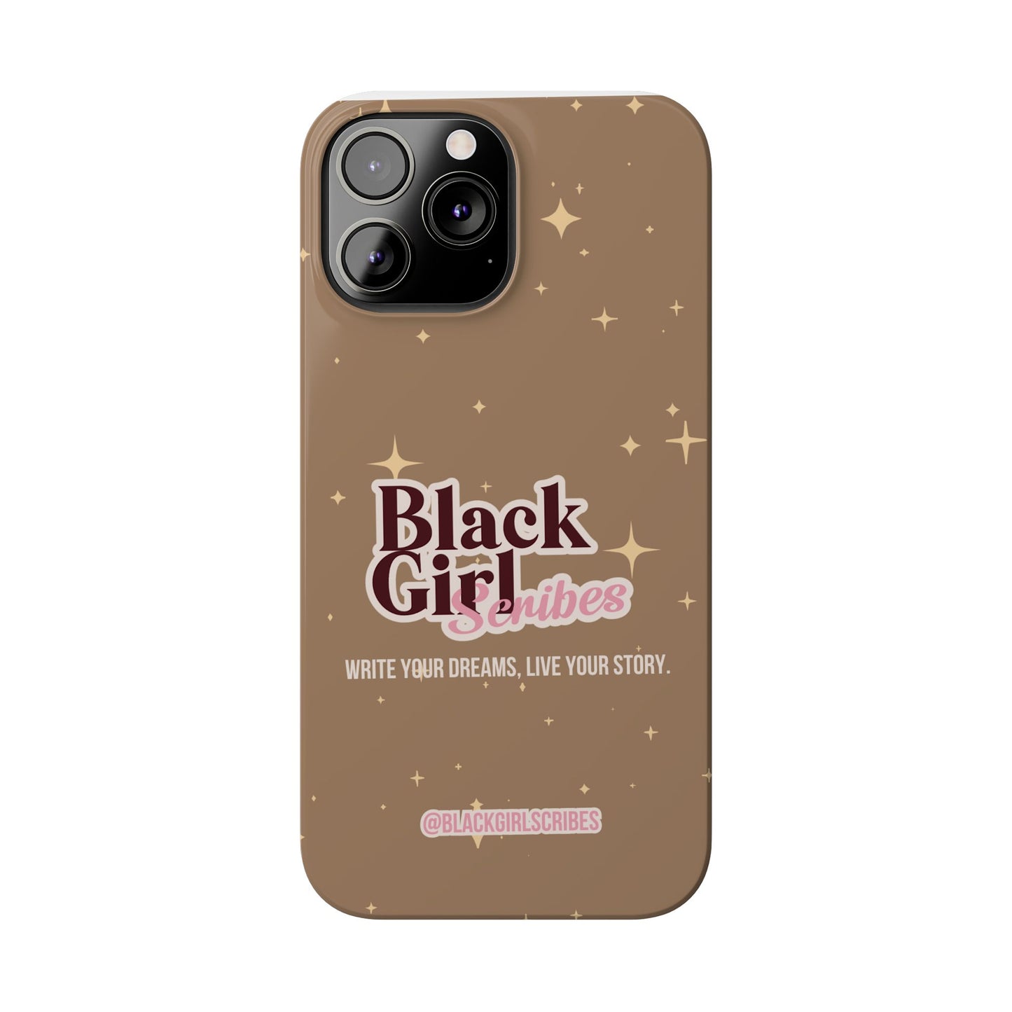 Black Girls Scribes | Slim Phone Cases | Brown