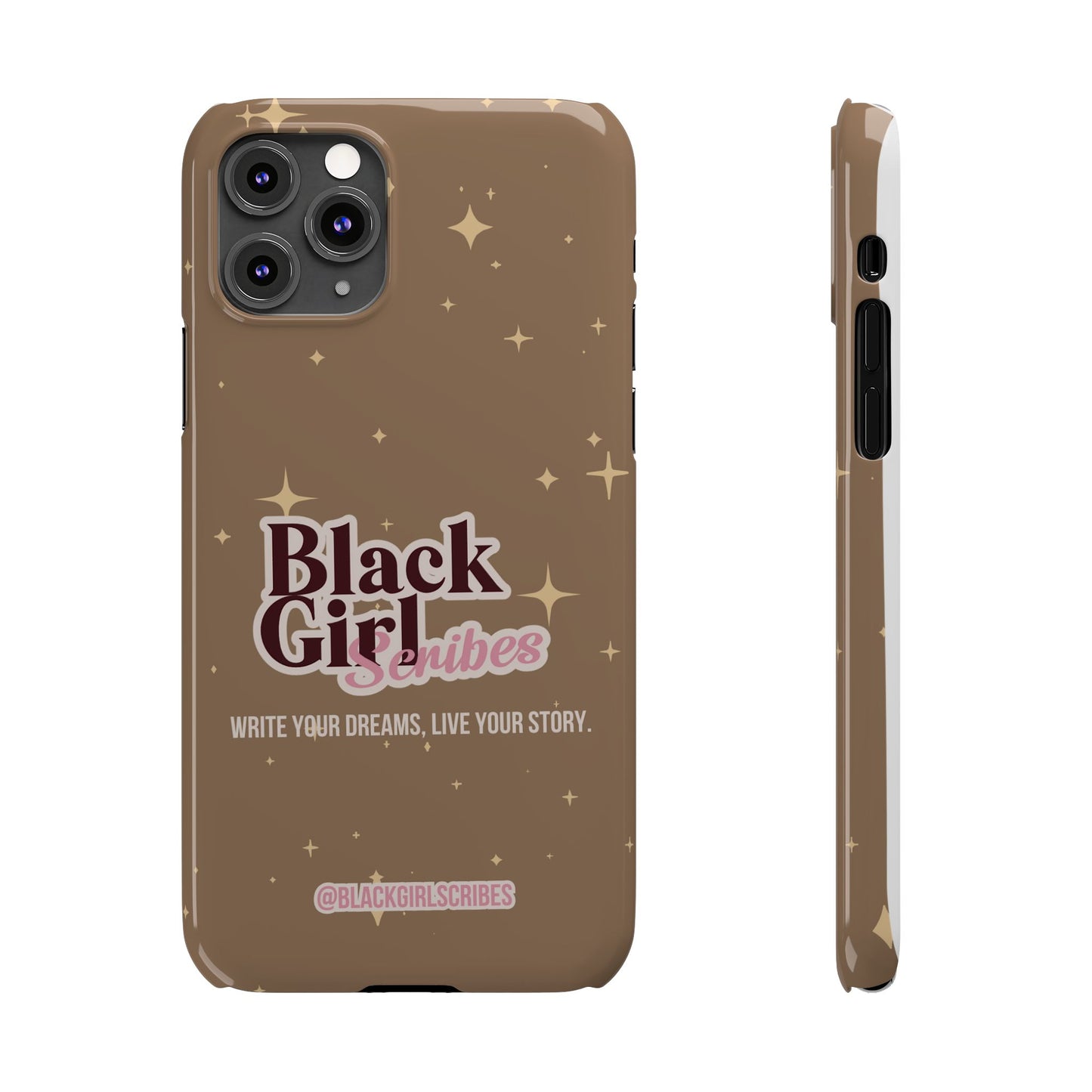 Black Girls Scribes | Slim Phone Cases | Brown