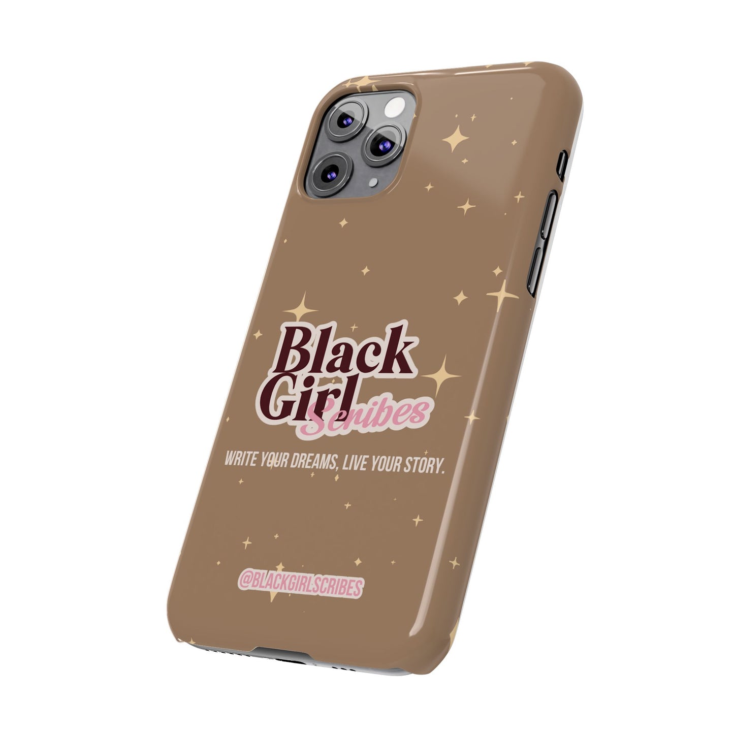 Black Girls Scribes | Slim Phone Cases | Brown