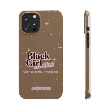 Black Girls Scribes | Slim Phone Cases | Brown