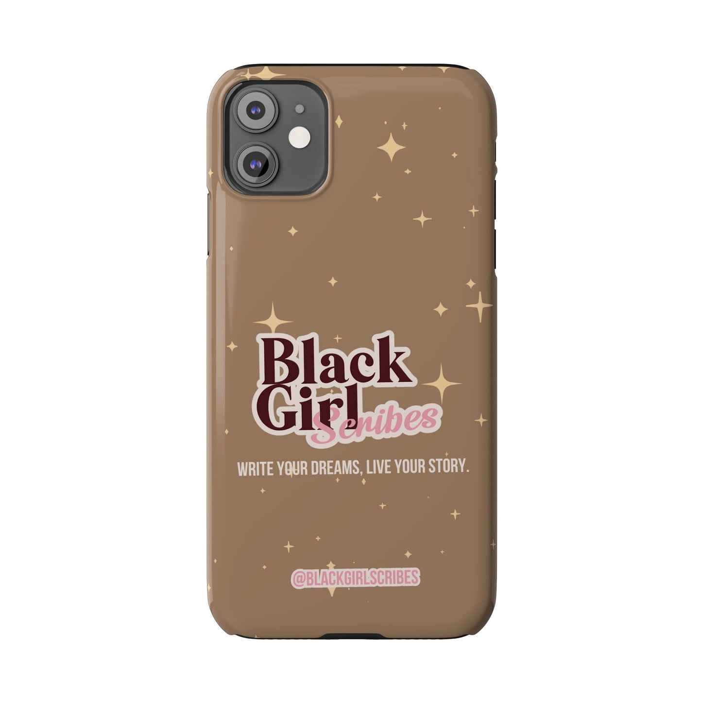 Black Girls Scribes | Slim Phone Cases | Brown