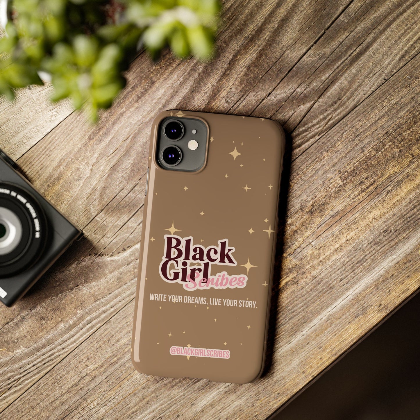 Black Girls Scribes | Slim Phone Cases | Brown