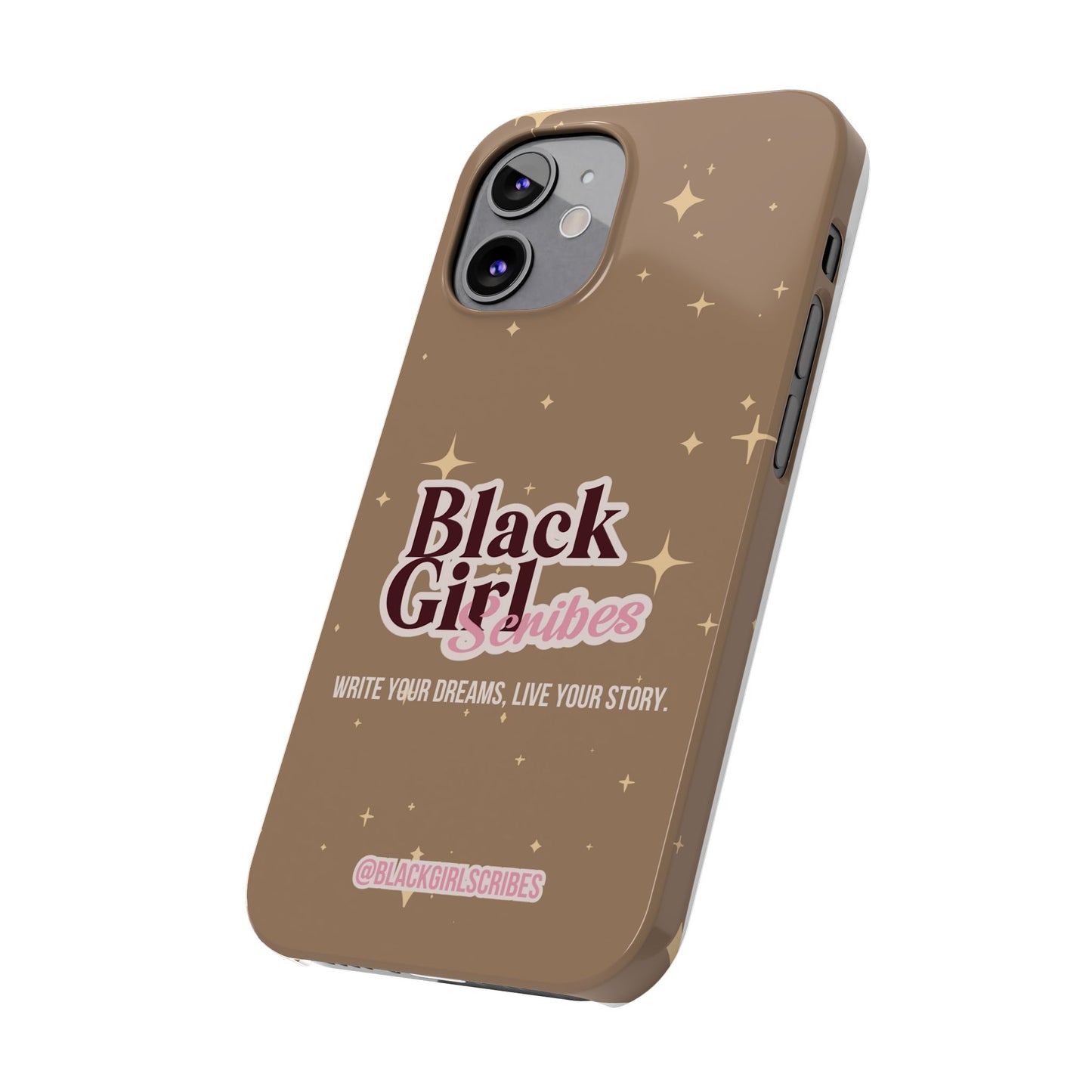 Black Girls Scribes | Slim Phone Cases | Brown