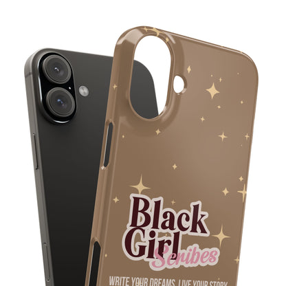 Black Girls Scribes | Slim Phone Cases | Brown