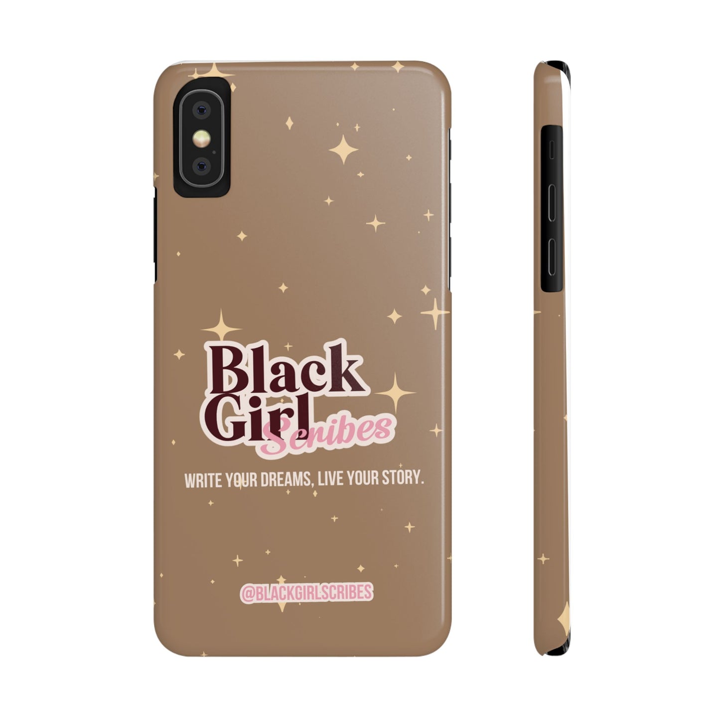 Black Girls Scribes | Slim Phone Cases | Brown