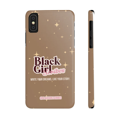 Black Girls Scribes | Slim Phone Cases | Brown