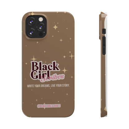 Black Girls Scribes | Slim Phone Cases | Brown