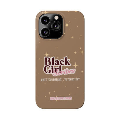 Black Girls Scribes | Slim Phone Cases | Brown