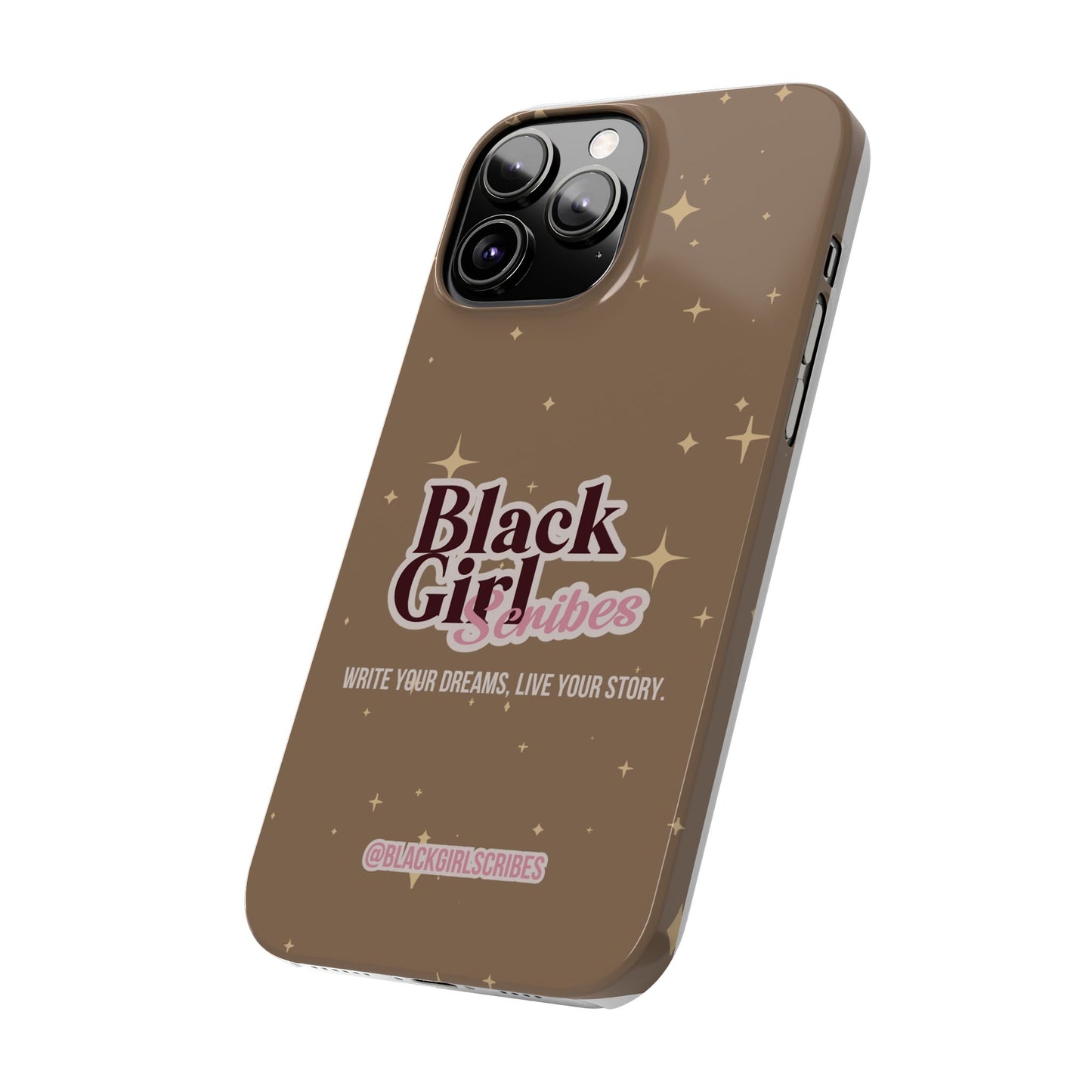 Black Girls Scribes | Slim Phone Cases | Brown