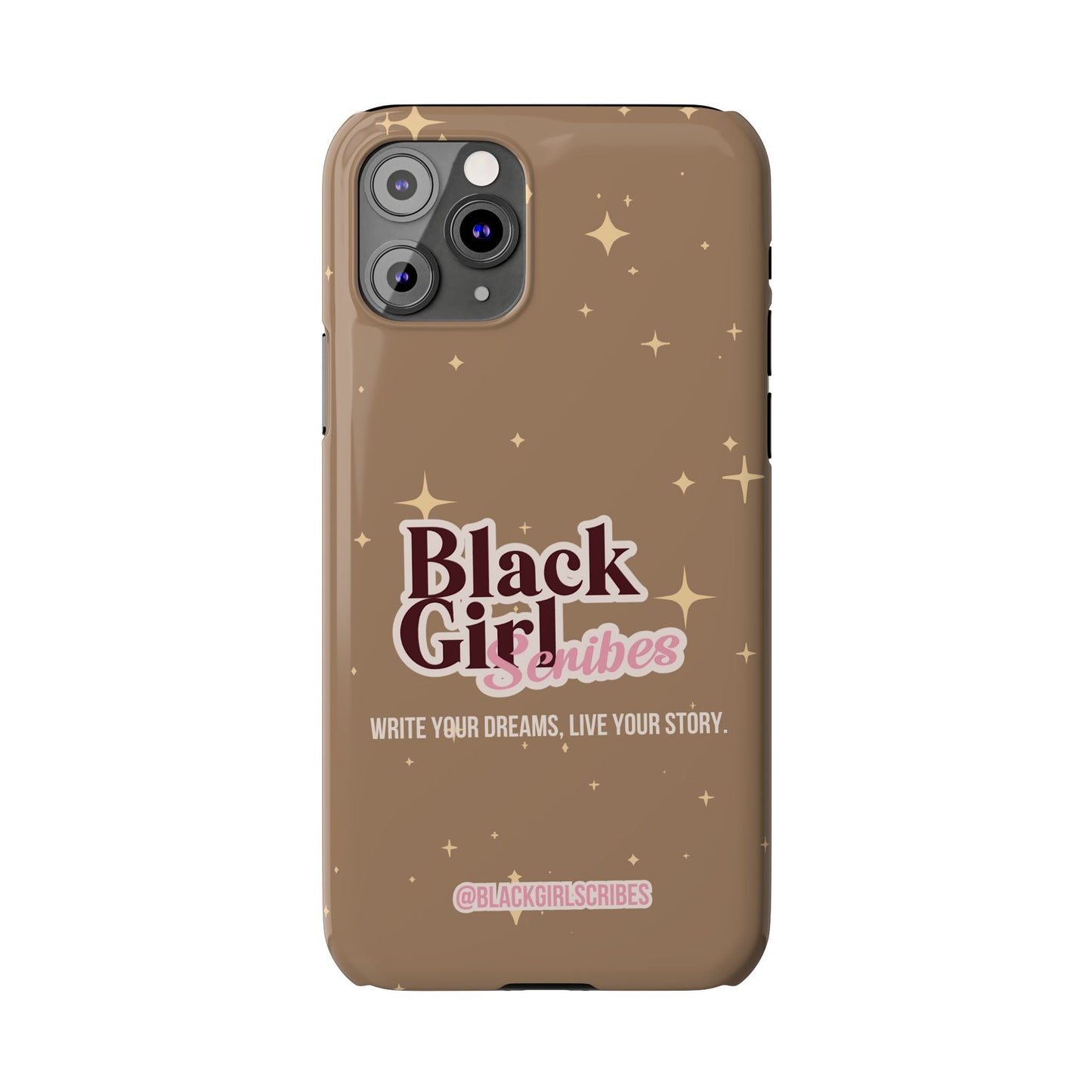 Black Girls Scribes | Slim Phone Cases | Brown