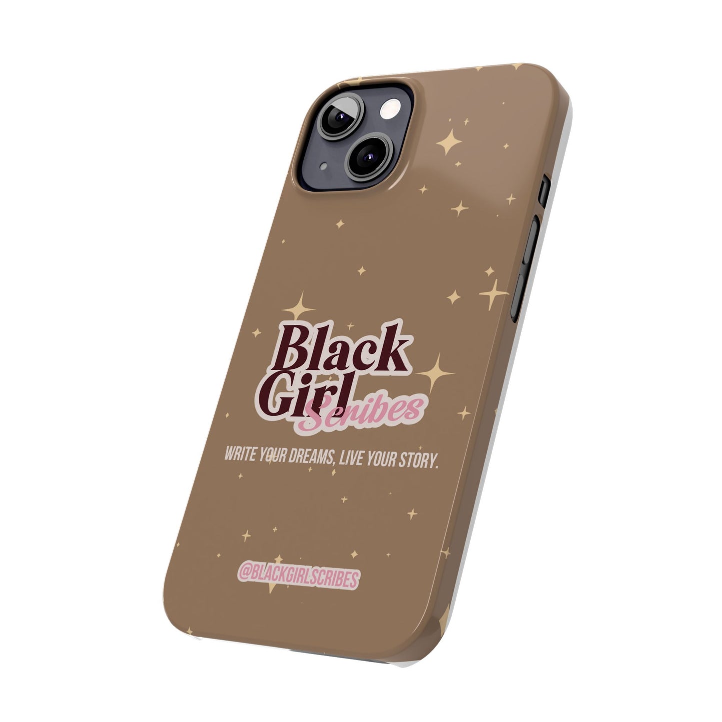 Black Girls Scribes | Slim Phone Cases | Brown