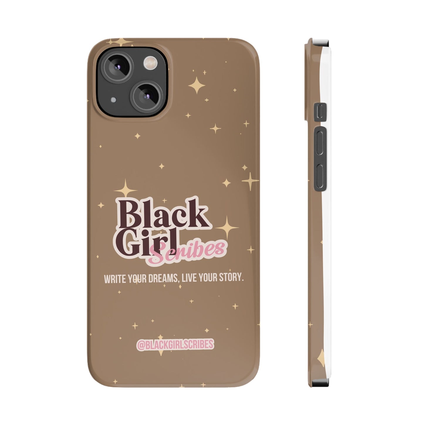 Black Girls Scribes | Slim Phone Cases | Brown