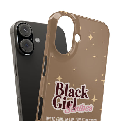 Black Girls Scribes | Slim Phone Cases | Brown