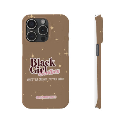 Black Girls Scribes | Slim Phone Cases | Brown