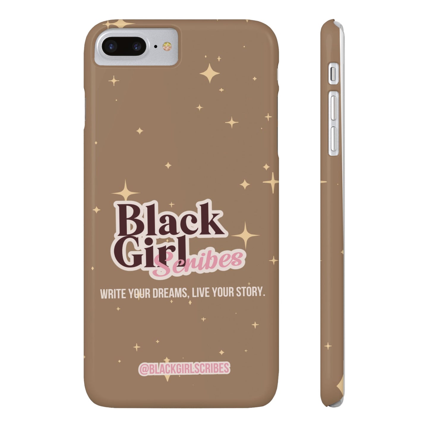 Black Girls Scribes | Slim Phone Cases | Brown