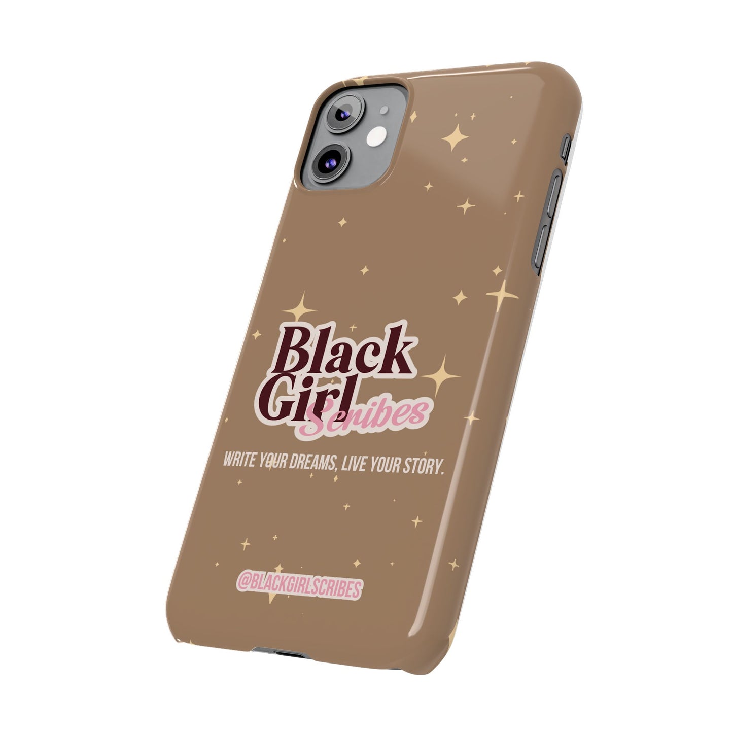 Black Girls Scribes | Slim Phone Cases | Brown